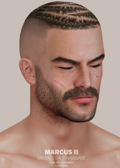 Second Life Marketplace - [MR] Marcus II Hairbase for EvoX Heads